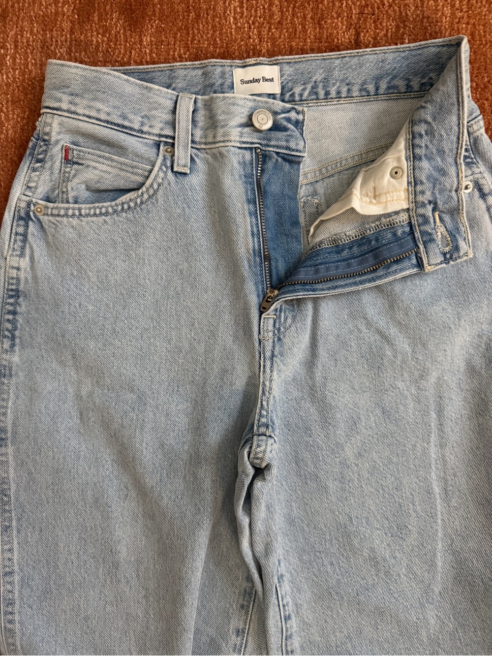 Aritzia Sunday Best Jeans - Light Wash - Picture 3 of 4